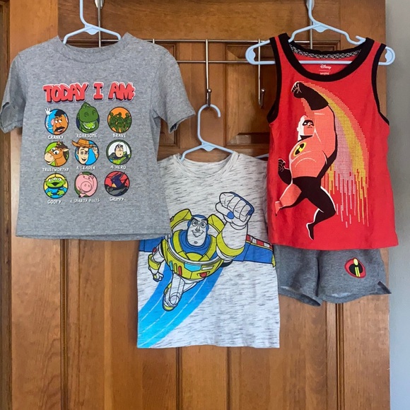 jumping beans Other - Disney Toy Story & Incredible shirts 3t